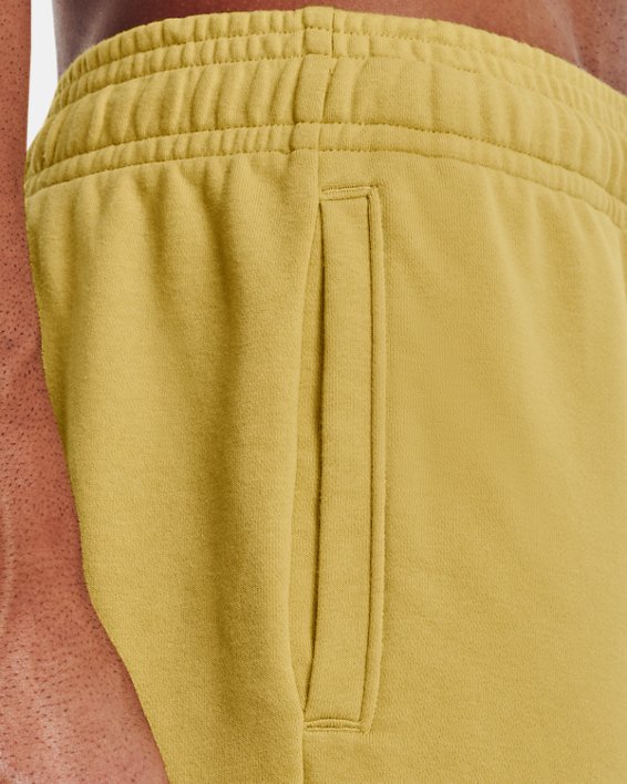 Men's Project Rock Terry Shorts, Yellow, pdpMainDesktop image number 3